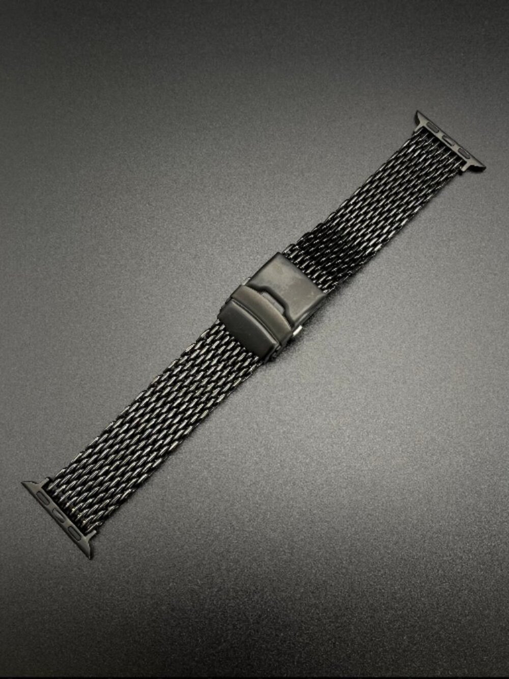 Apple Style Replacement Mesh Steel Bracelet (Black)